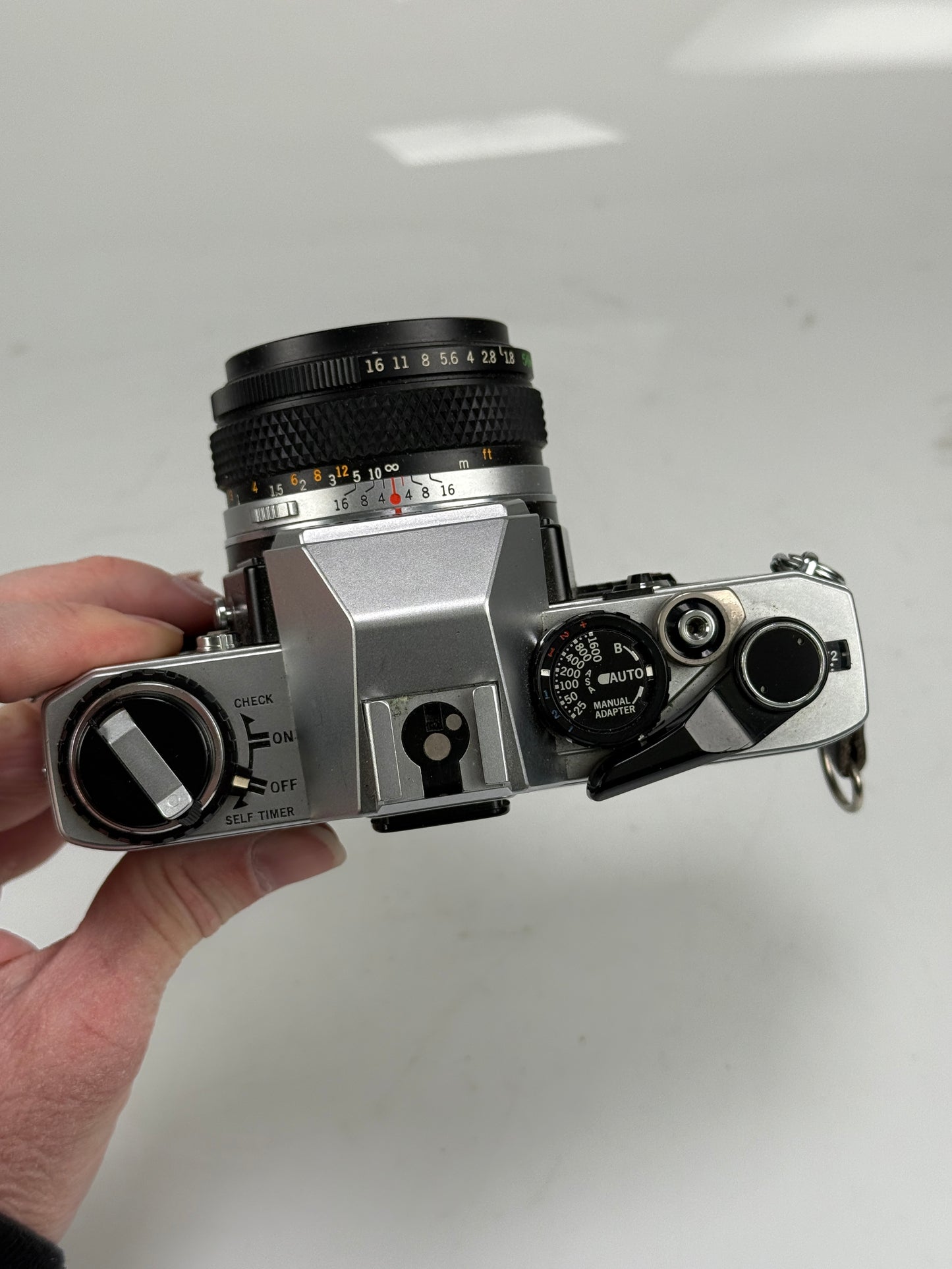 Olympus OM-10 35mm SLR Film Camera with 50mm f1.8 lens kit