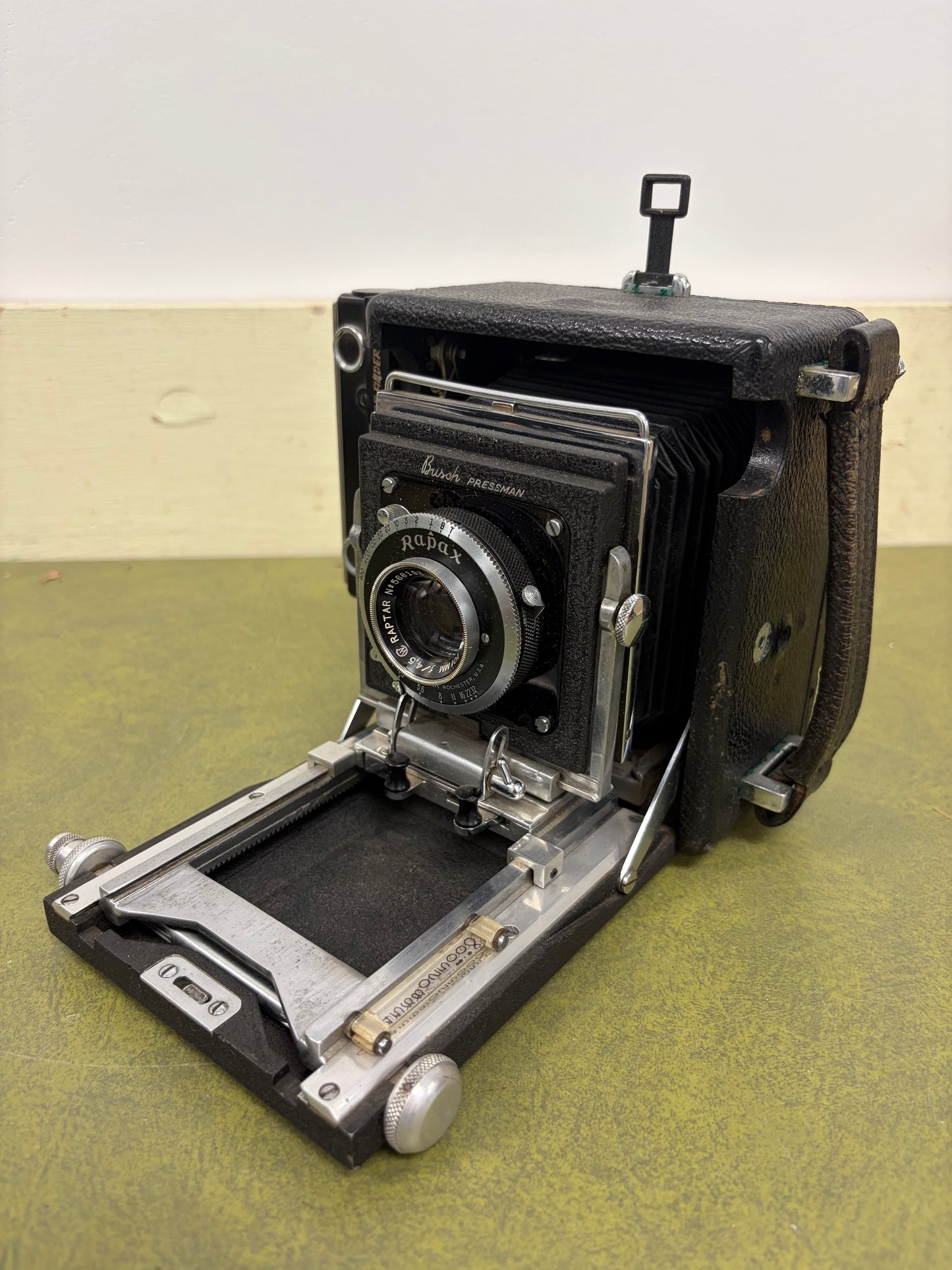 Busch Pressman 2x3 Field Press Camera w/ raptar 101mm f4.5 lens