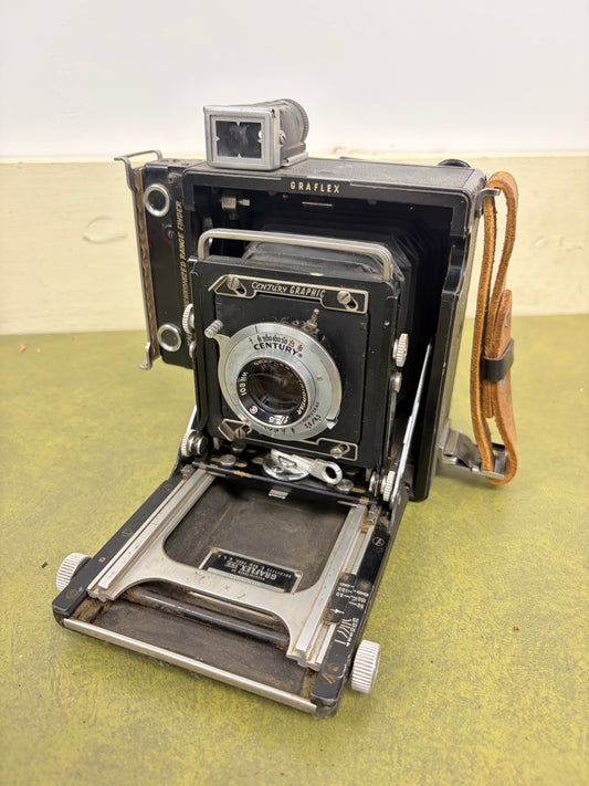 Graflex Century Graphic Baby 2x3 Kit Trioptar 103mm f4.5 lens