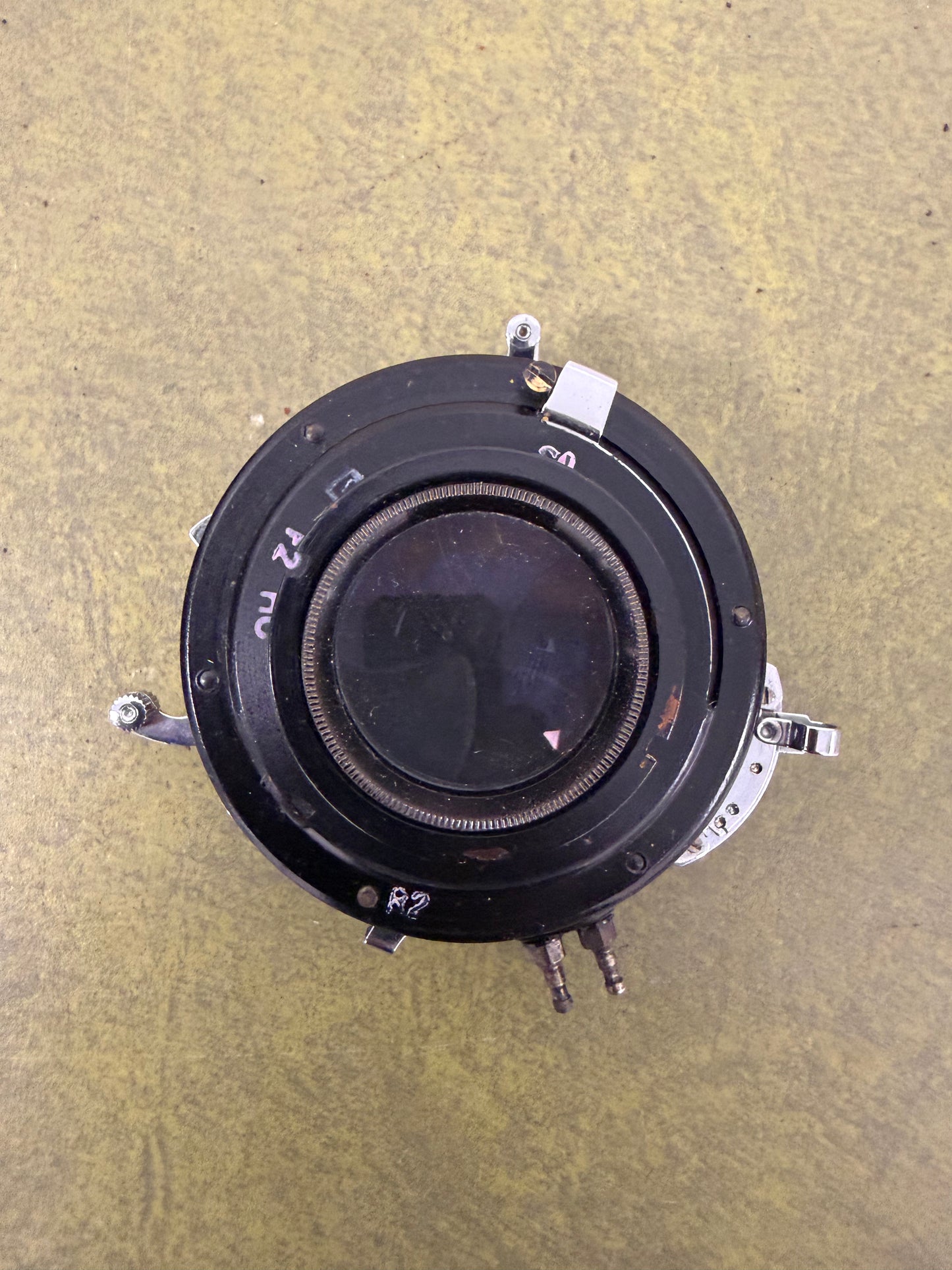 Graflex Optar 135mm f4.7 large format lens in shutter