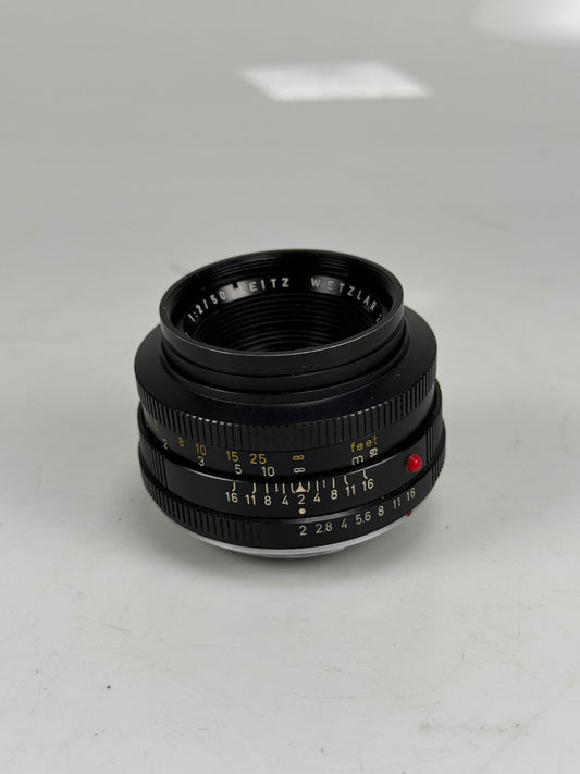 Leica 50mm f2 Summicron-R 1-Cam Lens