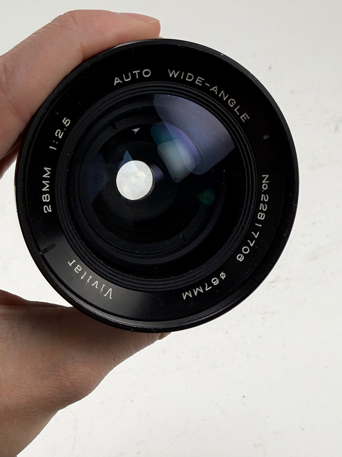Vivitar Auto Wide angle MF 28mm F2.5 Canon FD Mount Lens