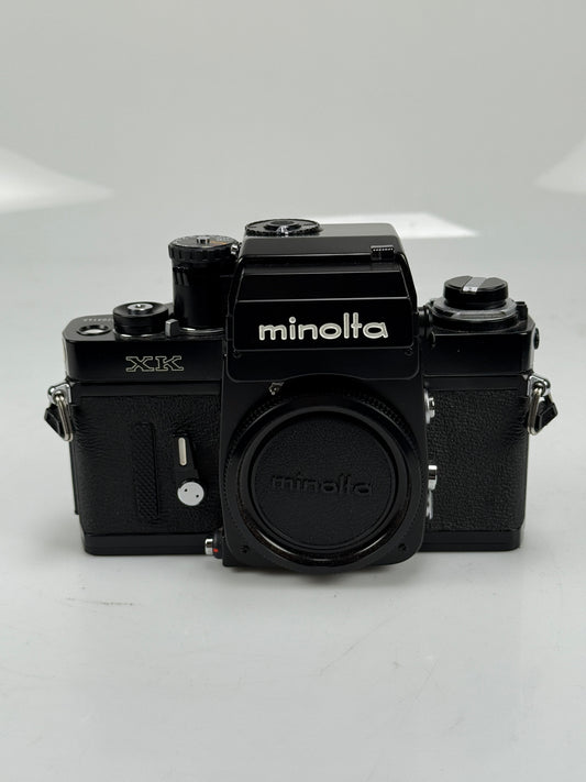 Minolta XK 35mm film Camera body Black with AE-S Finder