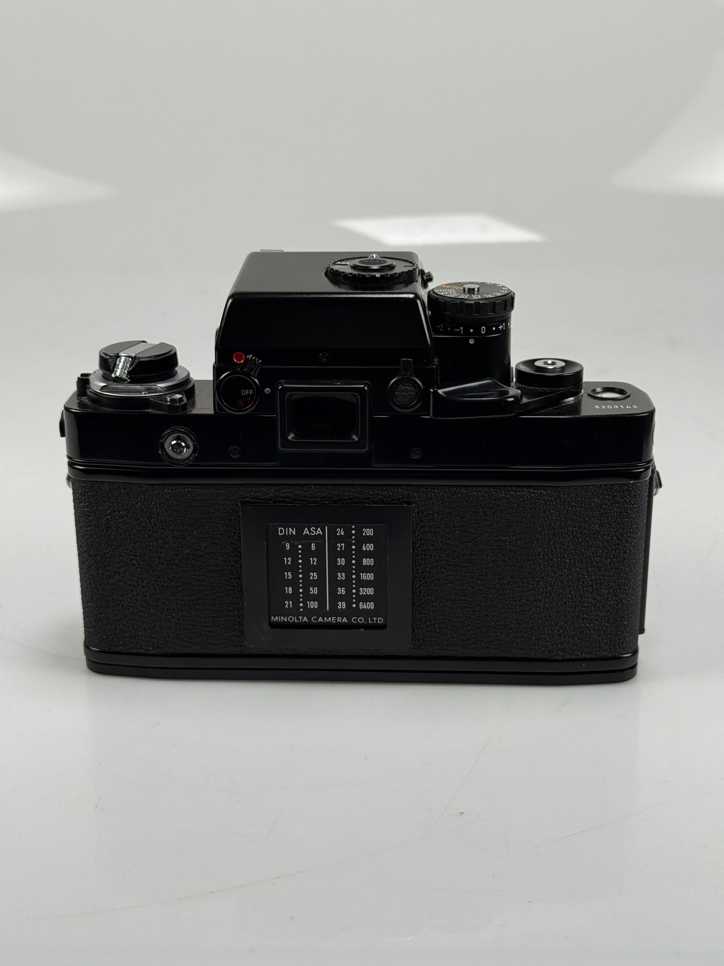 Minolta XK 35mm film Camera body Black with AE-S Finder