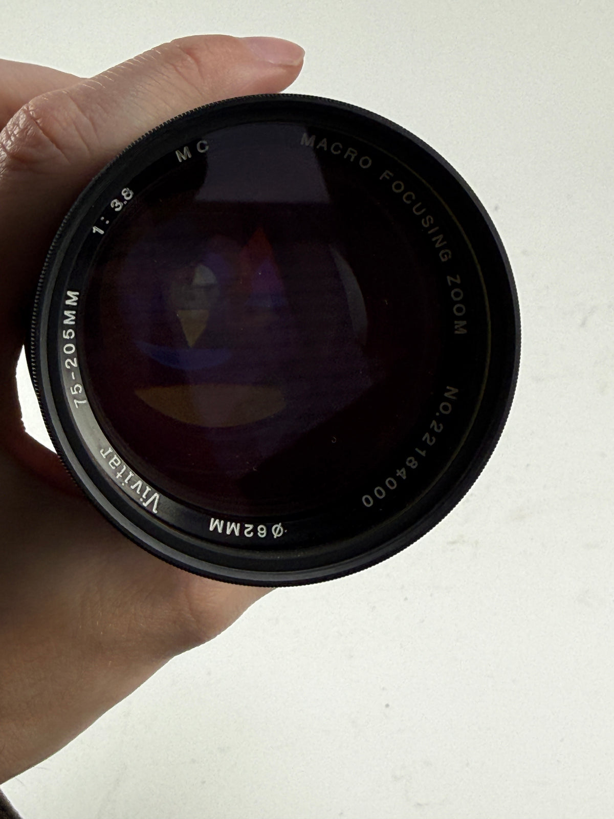 Vivitar 75-205mm f3.8 MC Macro Focusing Zoom Lens Nikon AI