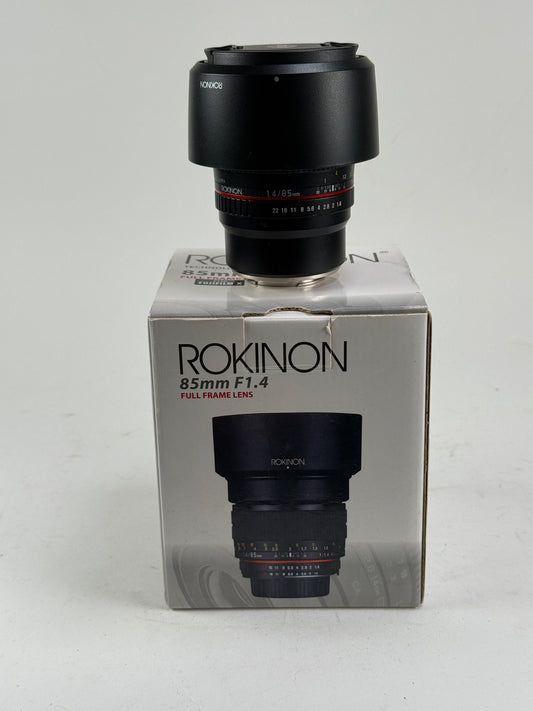 Rokinon 85mm f1.4 Aspherical MF Lens For Fuji Fujifilm X