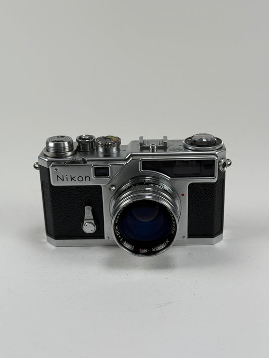 Nikon SP Rangefinder Camera Body Film Chrome kit with 5cm 50mm f1.4 Lens