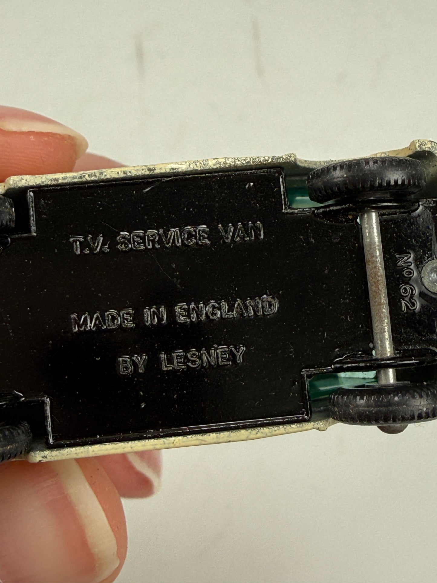 Matchbox Lesney # 62 TV Service Van Loose Rentaset Made In England