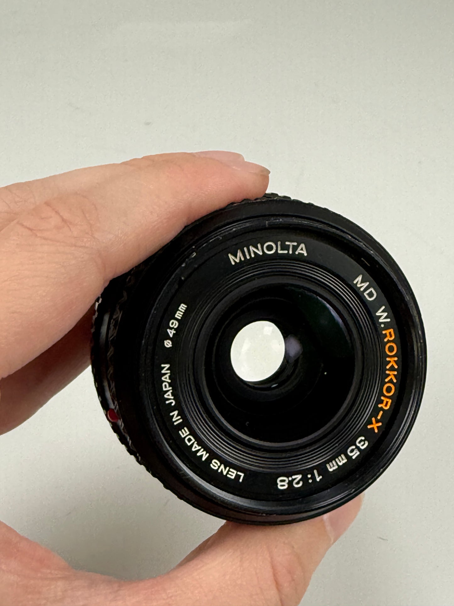 Minolta MD Rokkor-X 35mm f2.8 Prime lens
