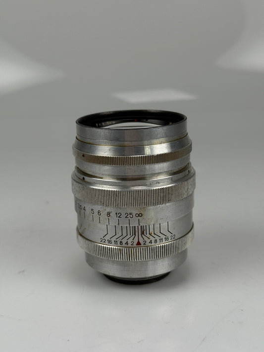 Jupiter-9 f2/85mm Red P USSR Soviet copy SONNAR Lens LTM