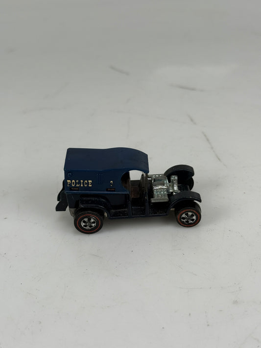 Vintage Hot Wheels Redline 1969 Blue Police Paddy Wagon