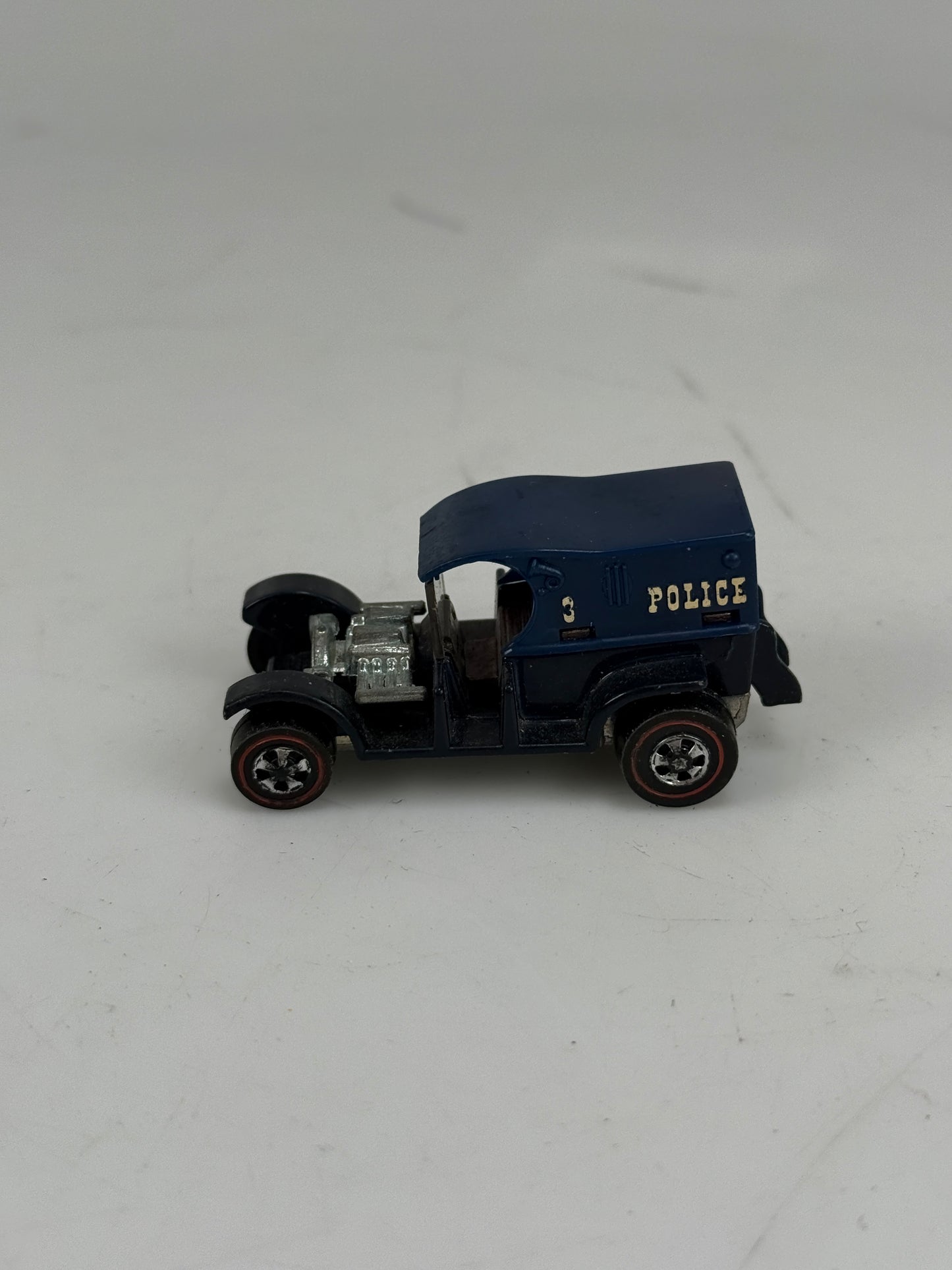 Vintage Hot Wheels Redline 1969 Blue Police Paddy Wagon