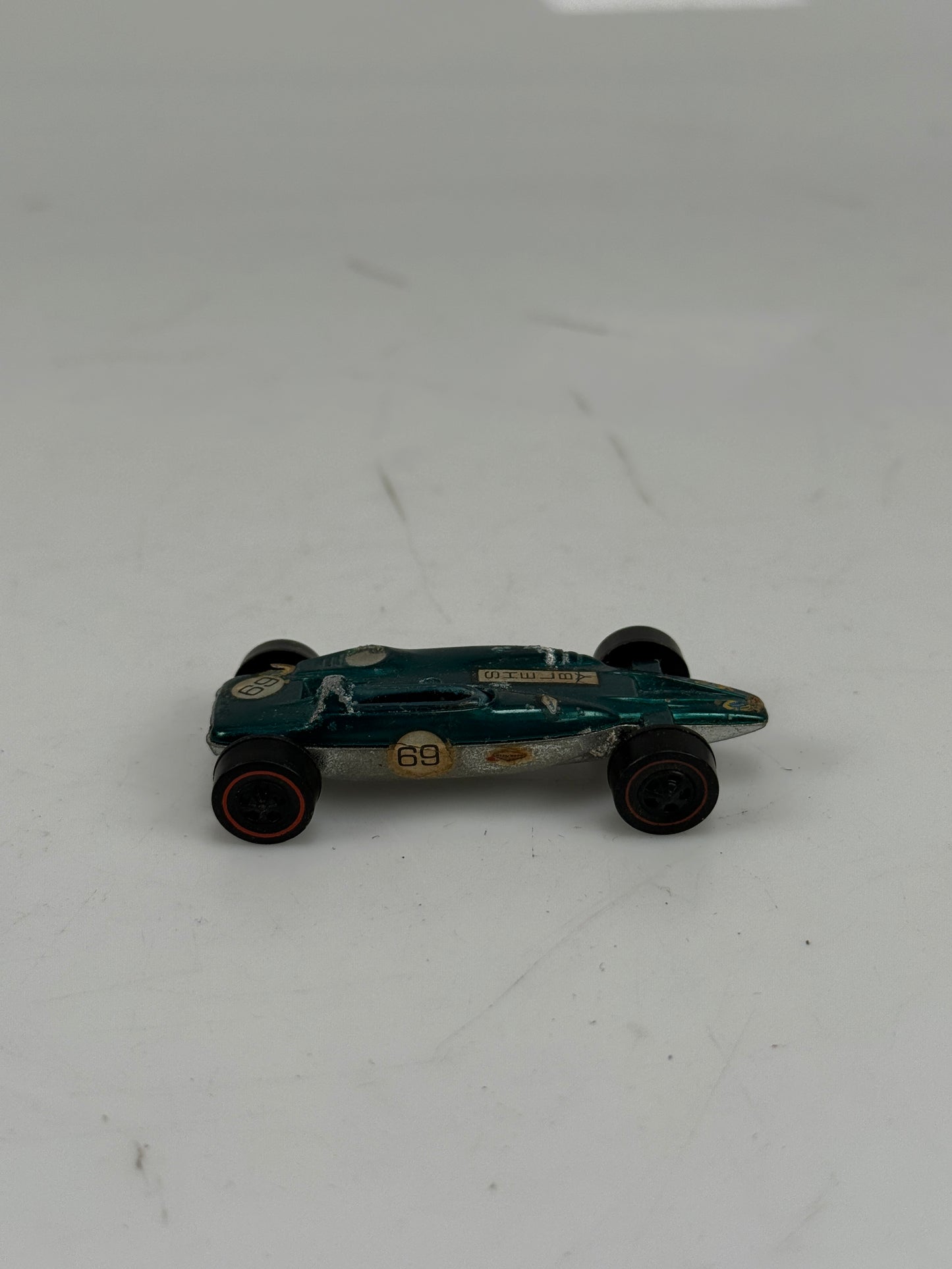 1969 Hot Wheels Redline Shelby Turbine Teal/Aqua Hong Kong