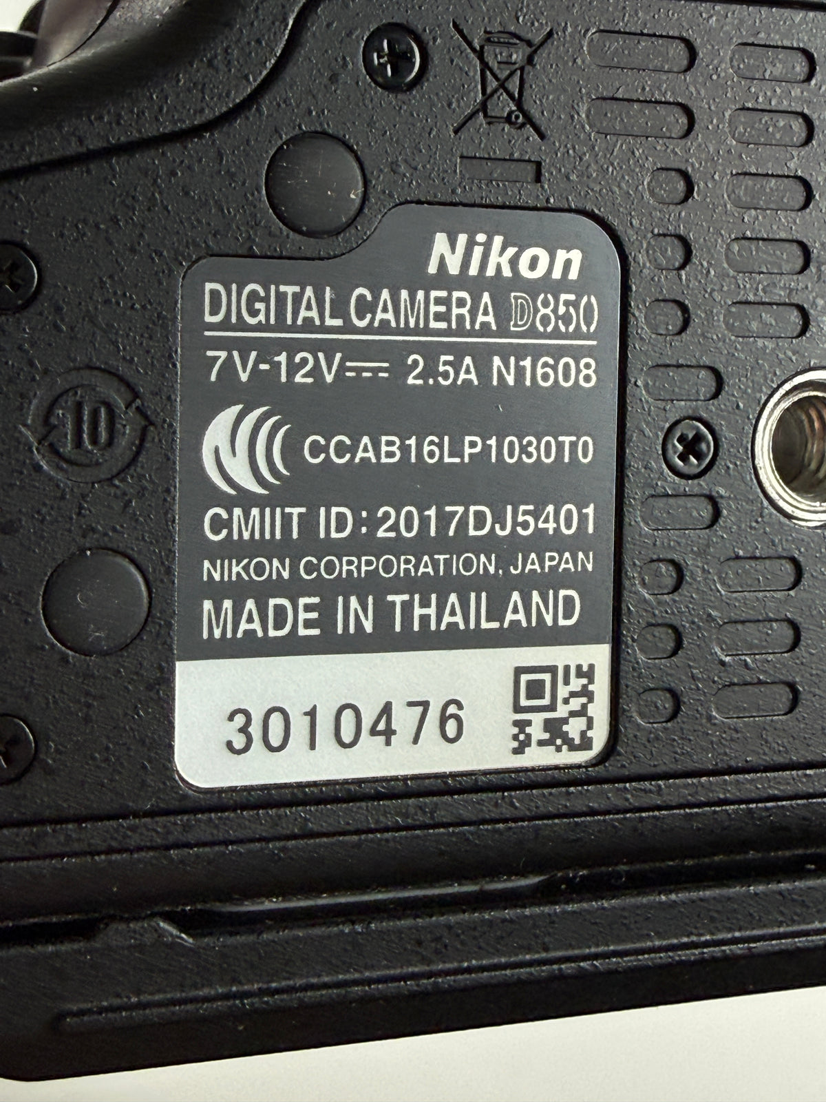 Nikon D850 Full Frame Digital camera body