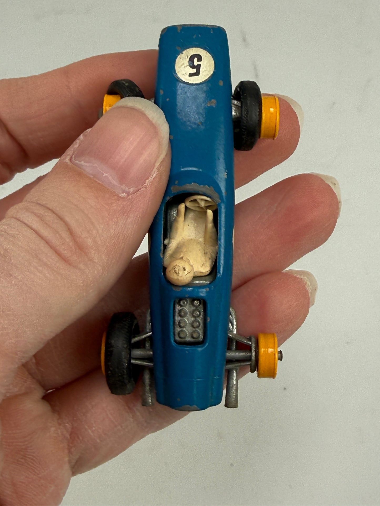Matchbox Lesney No 52 Blue BRM Racing Car 1965 Vintage, Made in England