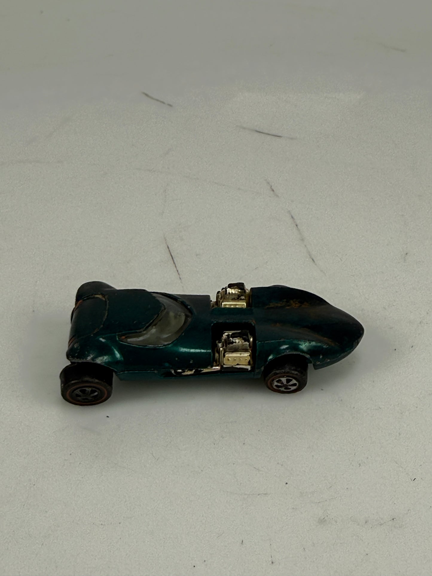 Hot Wheels 1969 Redline TWINMILL Green US White Interior