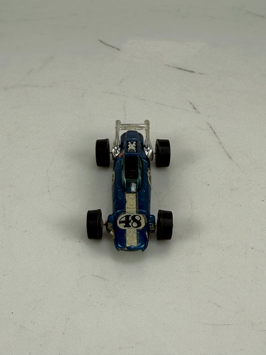 Vintage Hot Wheels Grand Prix Series Redline Indy Eagle Blue Hong Kong