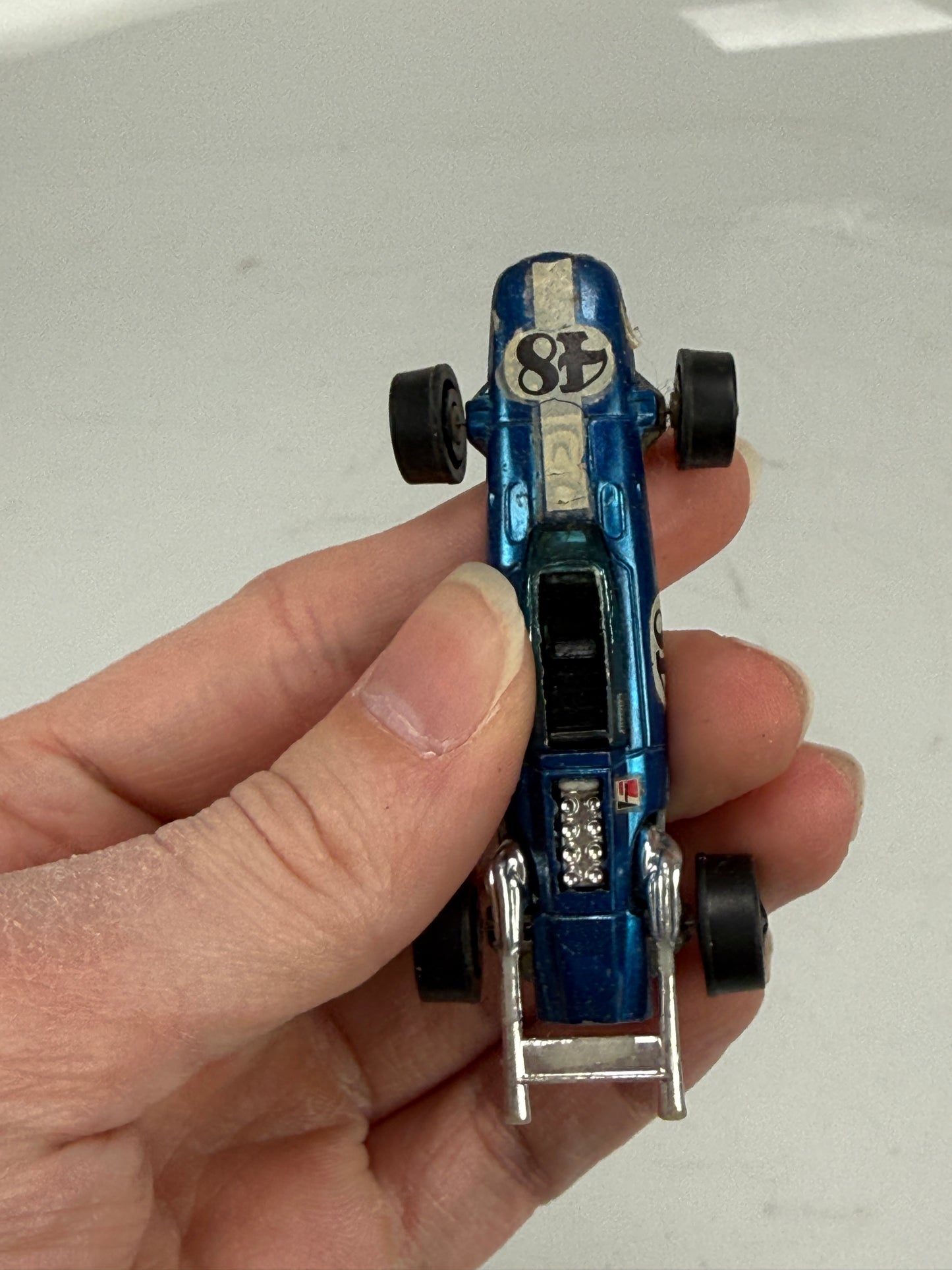 Vintage Hot Wheels Grand Prix Series Redline Indy Eagle Blue Hong Kong