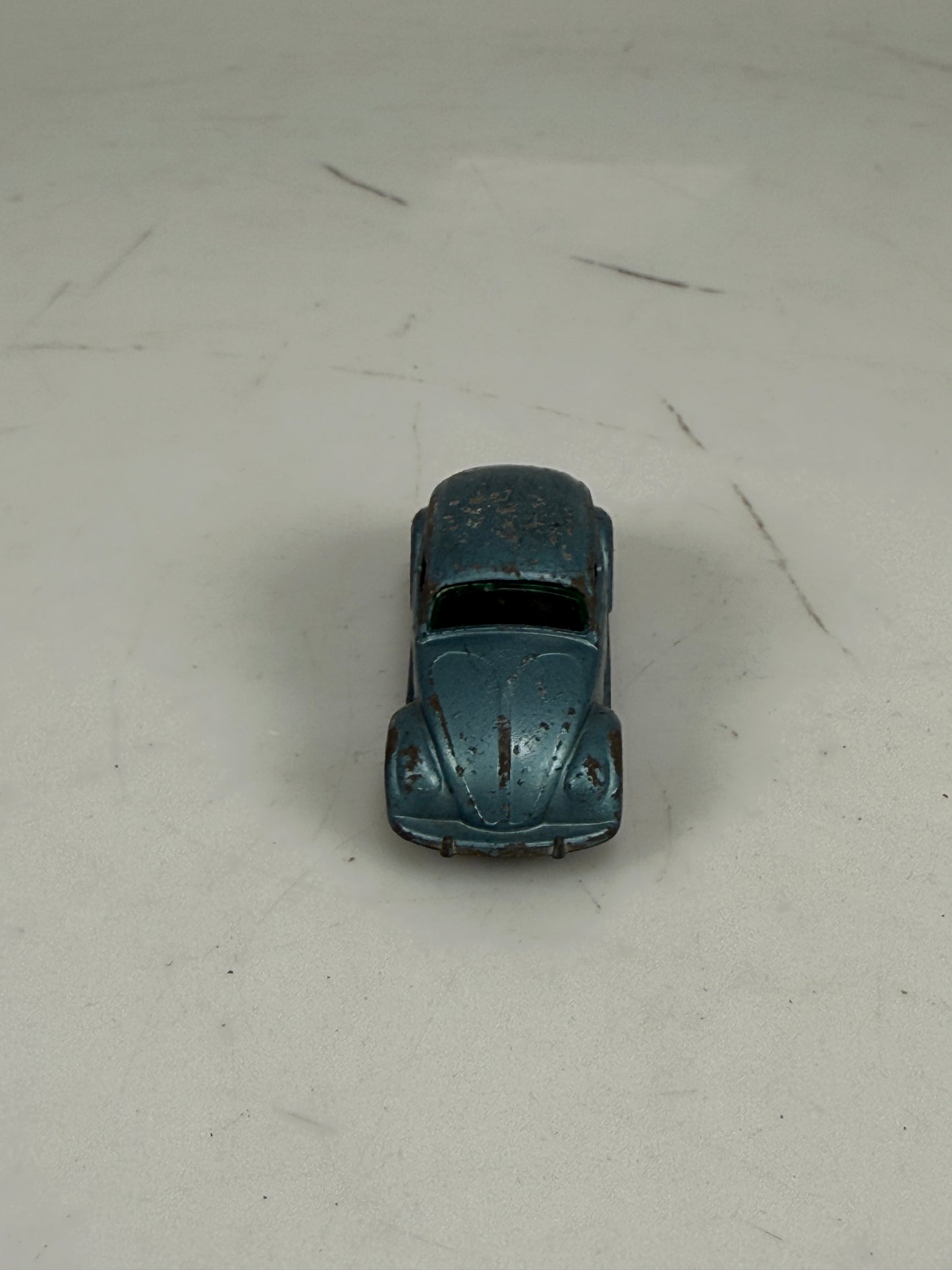 Lesney Matchbox Volkswagen No. 25b Blue/Silver with gray plastic wheels