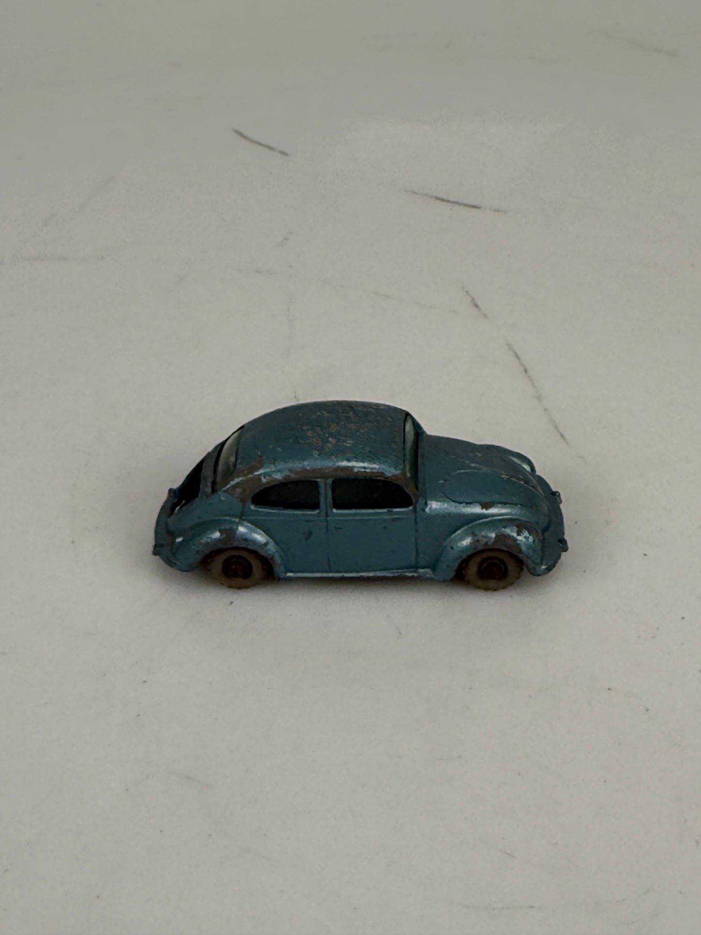 Lesney Matchbox Volkswagen No. 25b Blue/Silver with gray plastic wheels