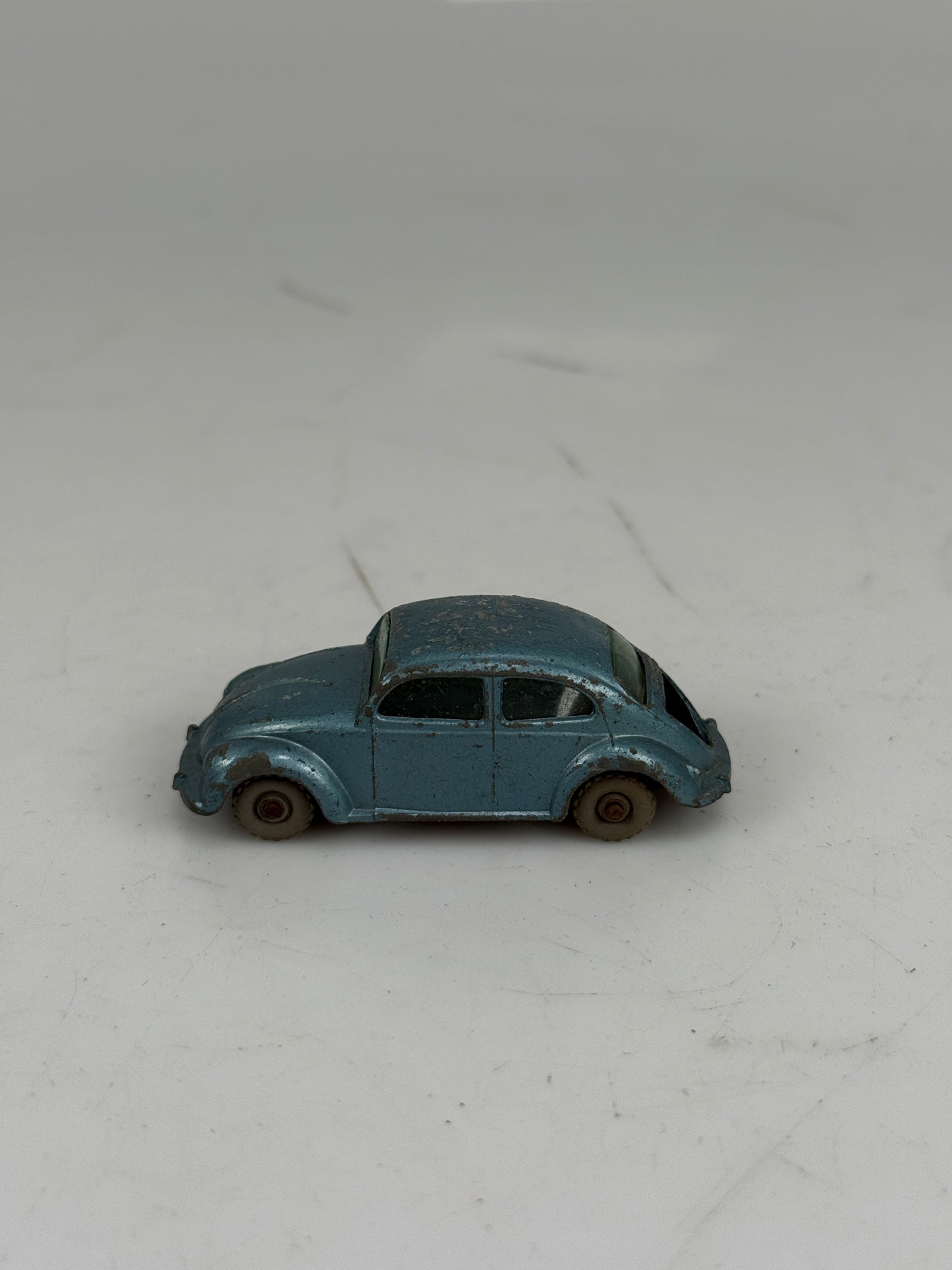 Lesney Matchbox Volkswagen No. 25b Blue/Silver with gray plastic wheels