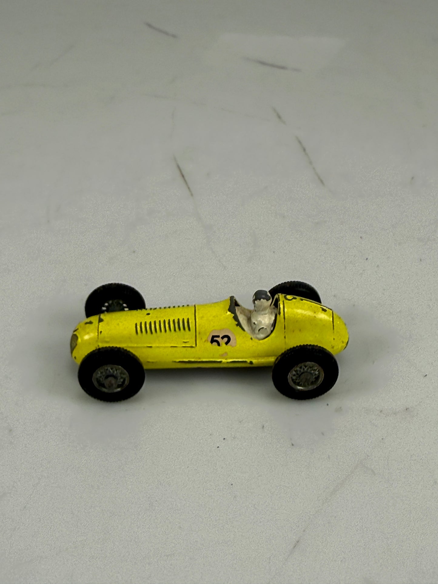 Vintage Matchbox Lesney #52 1948 Maserati 4CLT Yellow Racer