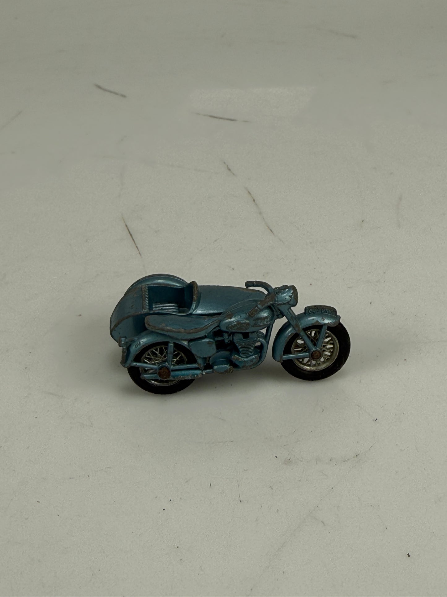 Matchbox No. 4 Triumph Motorcycle with Sidecar, Nice Original