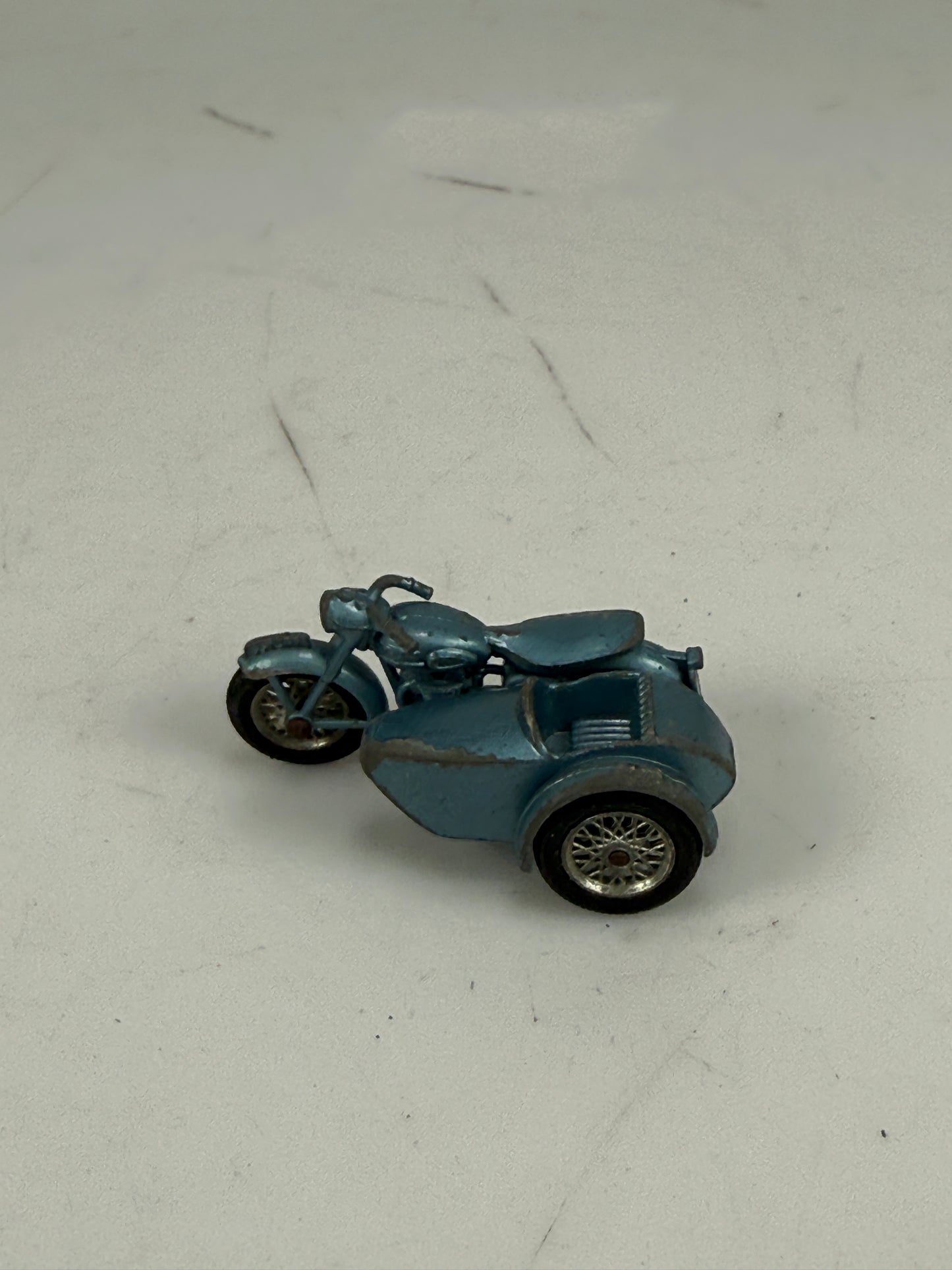 Matchbox No. 4 Triumph Motorcycle with Sidecar, Nice Original