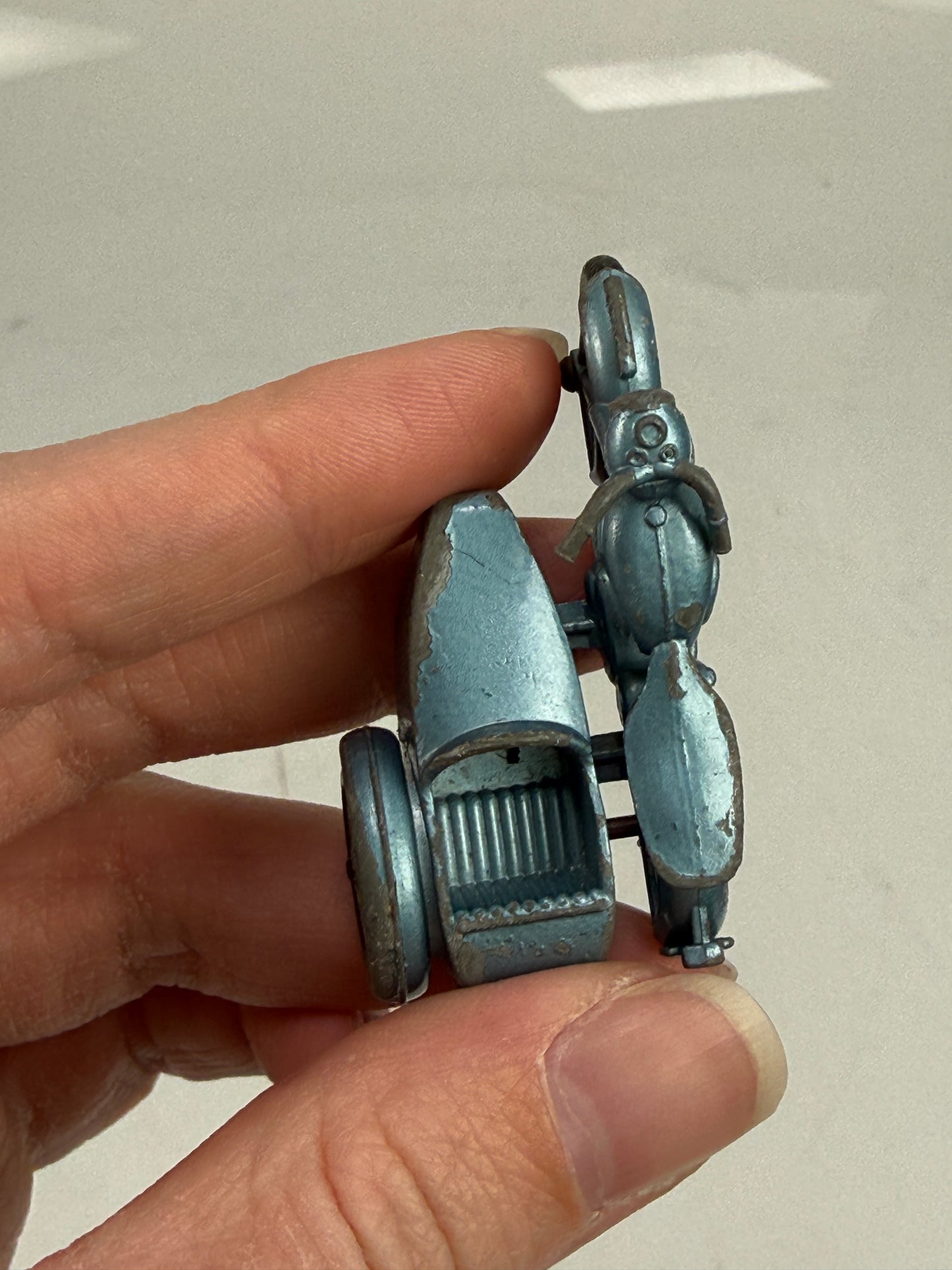 Matchbox No. 4 Triumph Motorcycle with Sidecar, Nice Original
