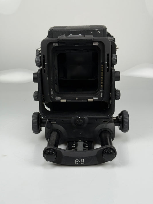 Fuji Fujifilm GX680 III Medium format film camera body, 120 roll film holder, WLF