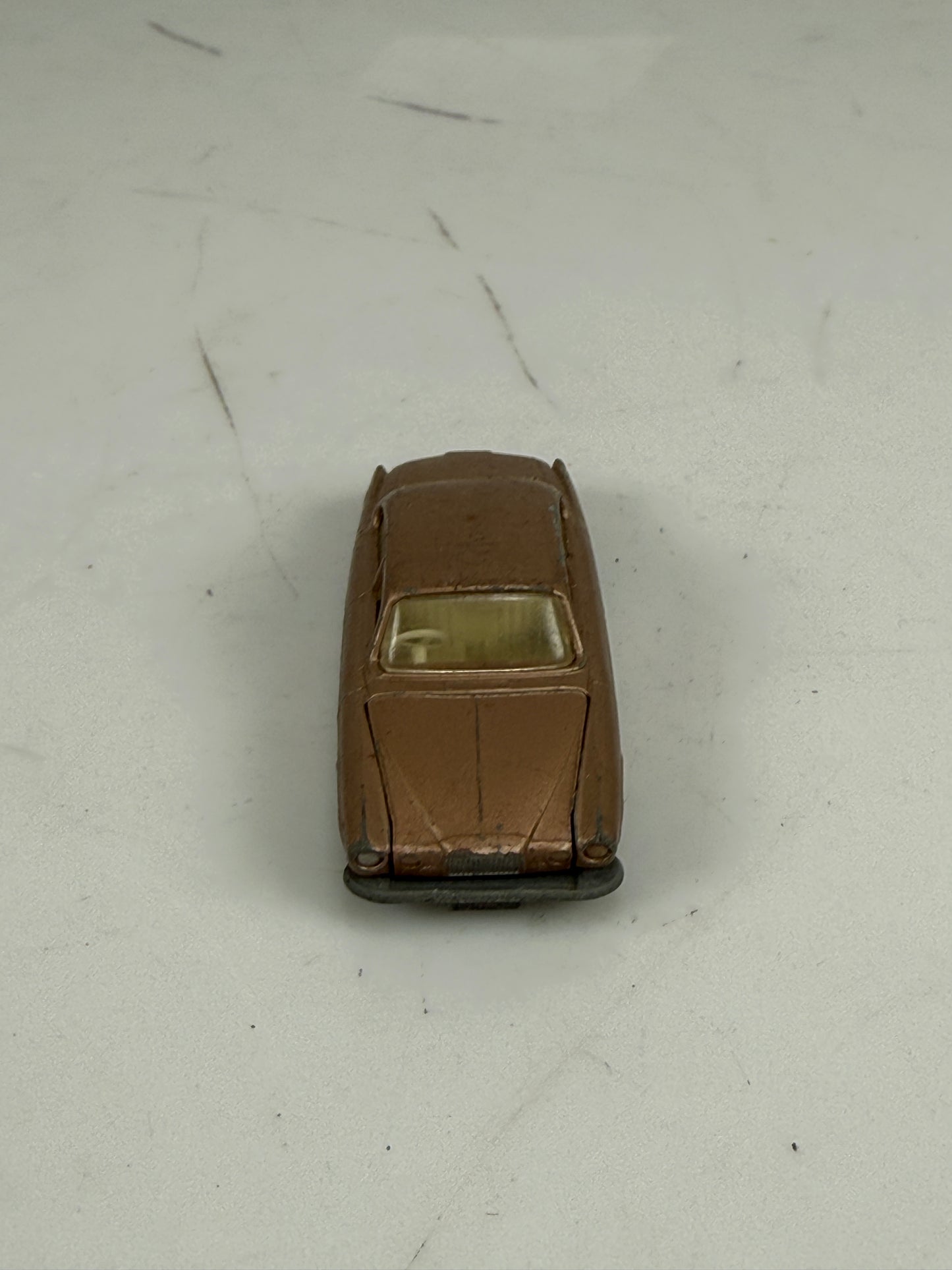 Vintage 1960s Matchbox Lesney No.28 Diecast 1/64 Gold Brown Jaguar MK10 England