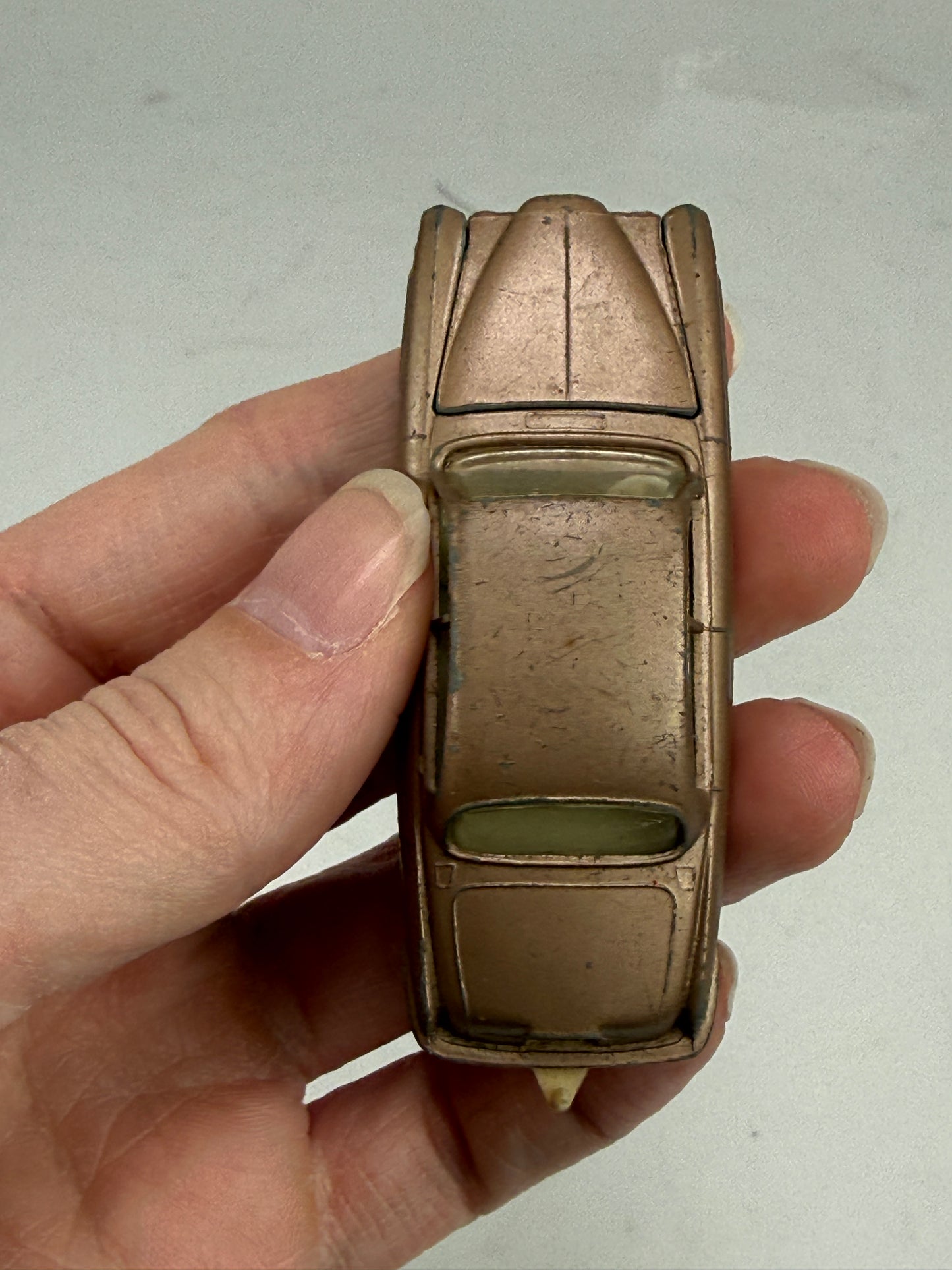 Vintage 1960s Matchbox Lesney No.28 Diecast 1/64 Gold Brown Jaguar MK10 England