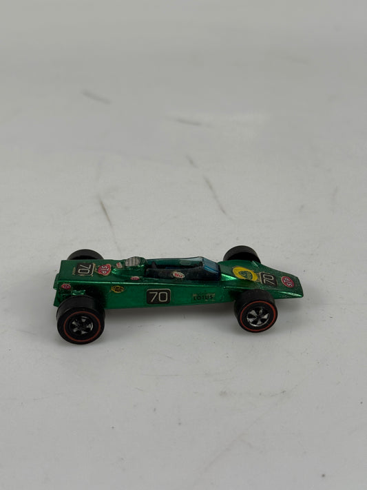 Vintage Hot Wheels Redline 1969 Lotus Turbine Teal/Green Mattel Hong Kong