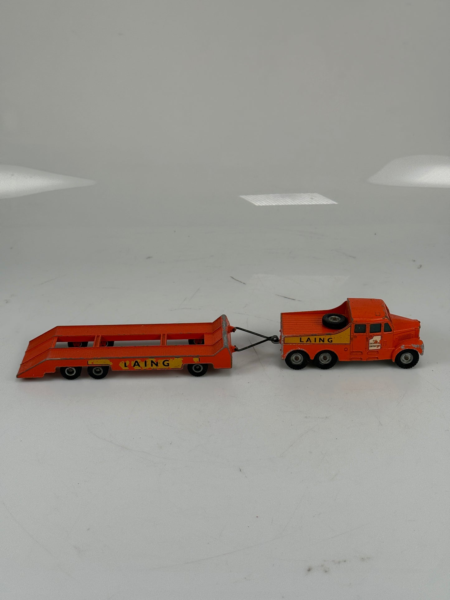 Matchbox King Size #K-8 Scammell Prime Mover 6 X 6 "Laing" Truck & Trailer