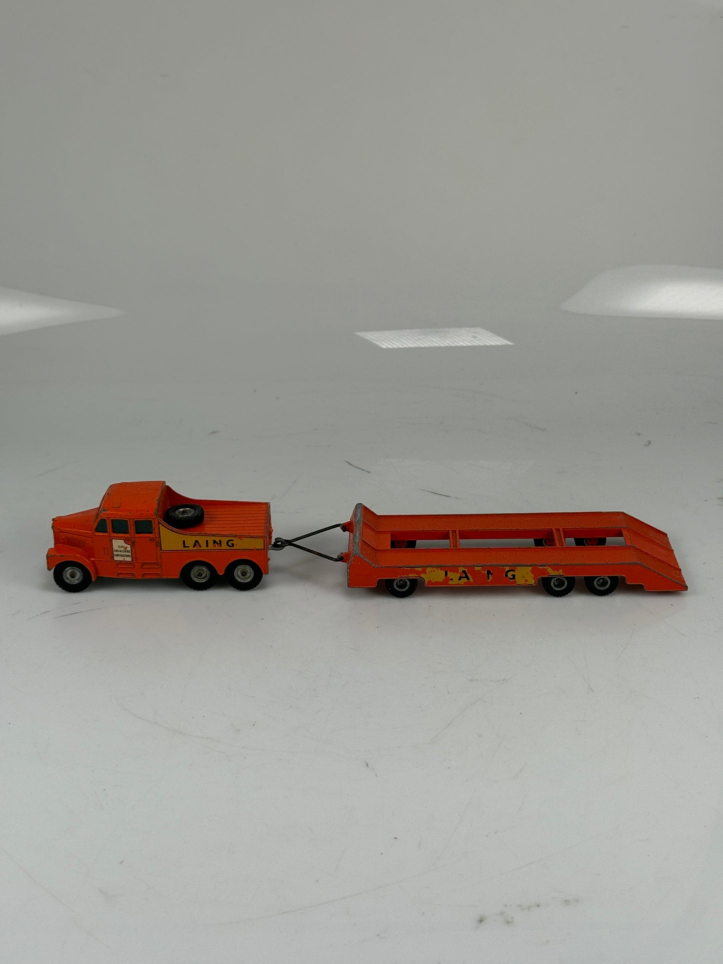 Matchbox King Size #K-8 Scammell Prime Mover 6 X 6 "Laing" Truck & Trailer