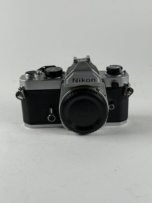 Nikon FM 35mm SLR Film Camera Chrome Body