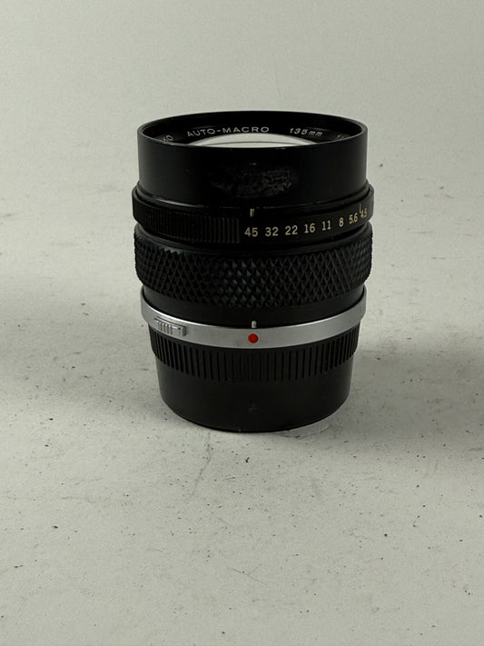 Olympus OM Zuiko Auto-Macro 135mm f4.5 lens