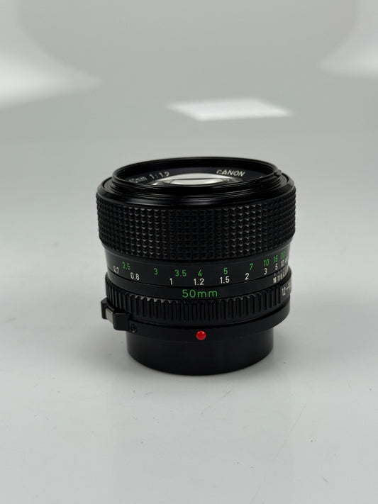 Canon FD 50mm f1.2 Lens