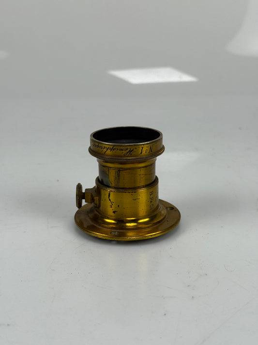 Darlot Paris No 1 Hemispherique Rapide Brass Lens