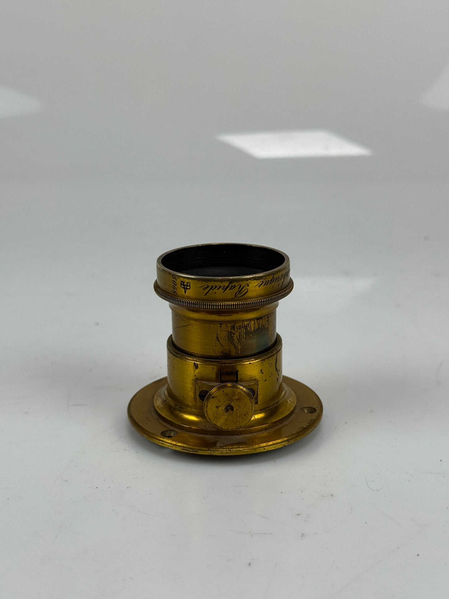 Darlot Paris No 1 Hemispherique Rapide Brass Lens