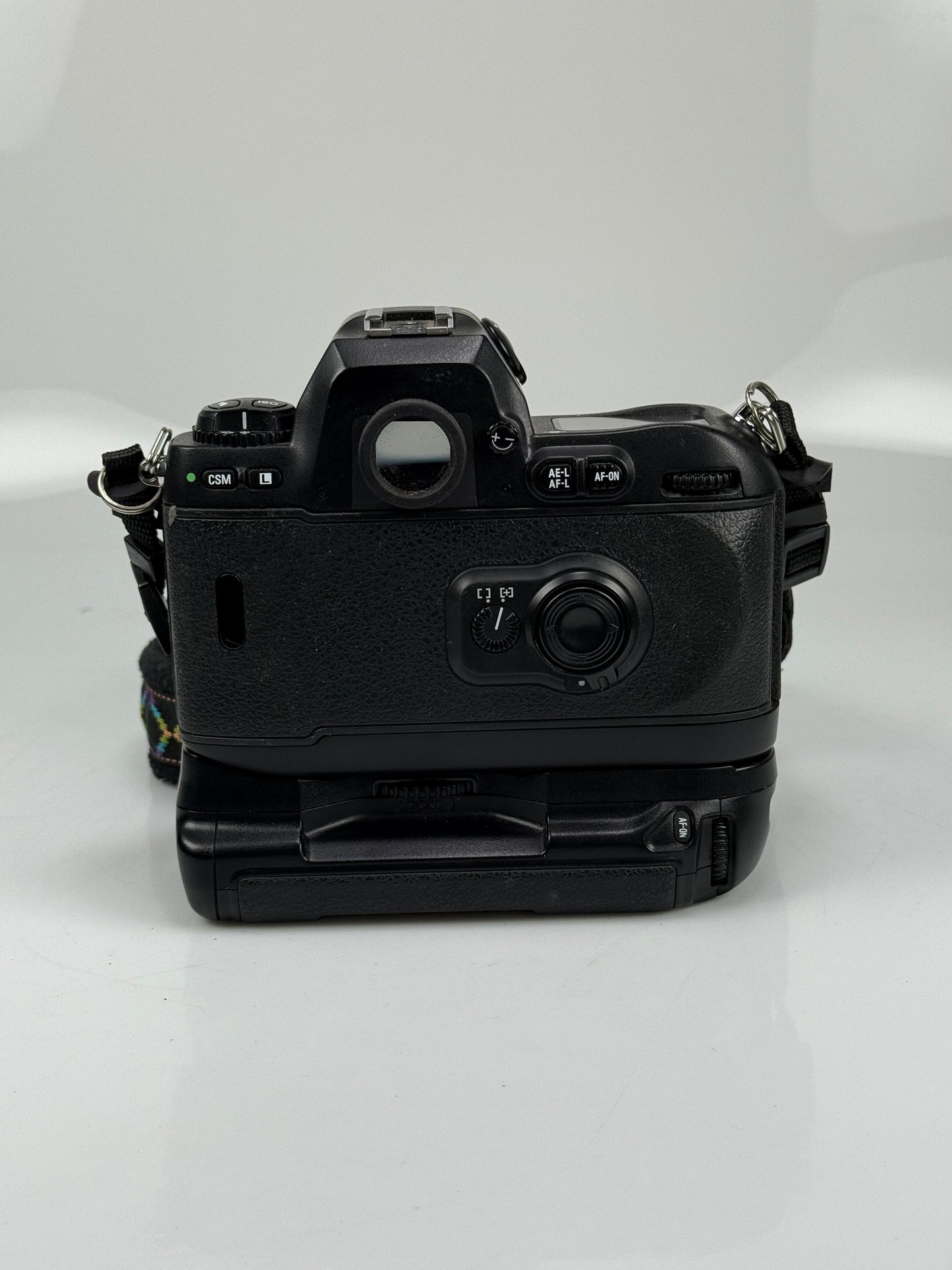 Nikon F100 35mm SLR Film Camera Black Body with MB-15 grip