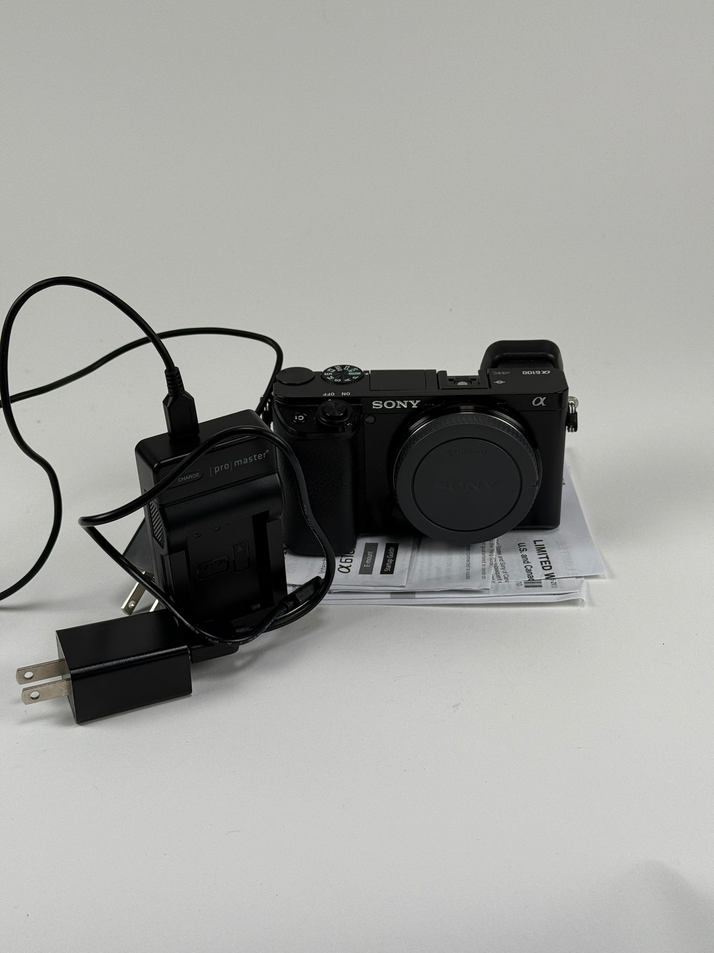 MINT Sony Alpha a6100 24.2MP Digital Camera - Black (Body Only)