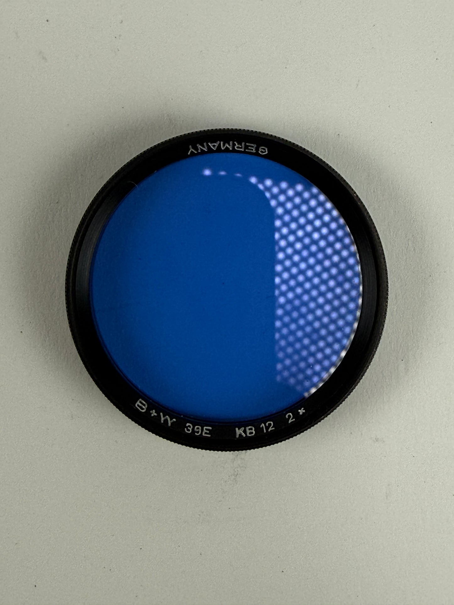 B+W 39mm 39E KB 12 Blue 2x Filter
