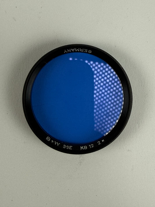 B+W 39mm 39E KB 12 Blue 2x Filter