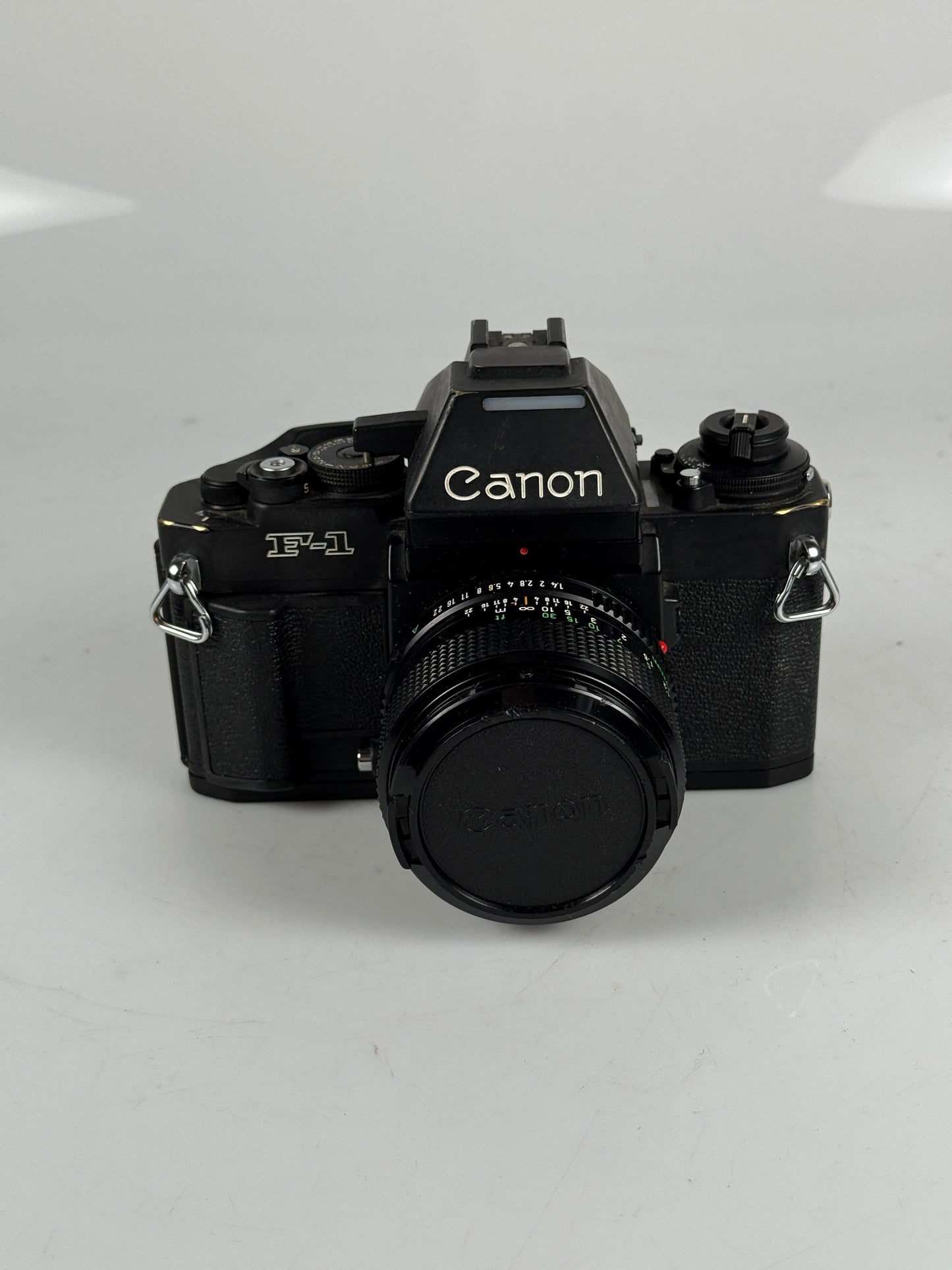 Canon NEW F-1 N 35mm SLR Film Camera black Body AE Finder w/ 50mm f1.4 FD
