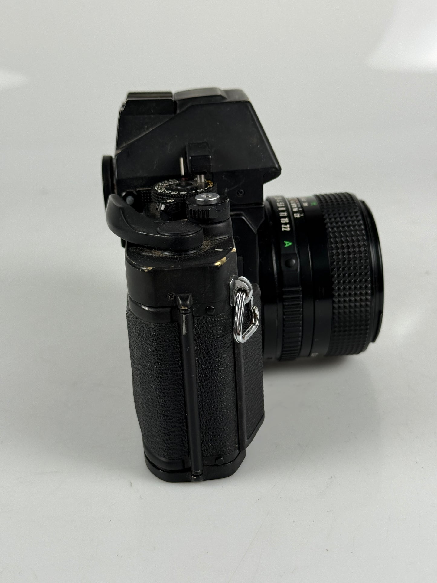 Canon NEW F-1 N 35mm SLR Film Camera black Body AE Finder w/ 50mm f1.4 FD