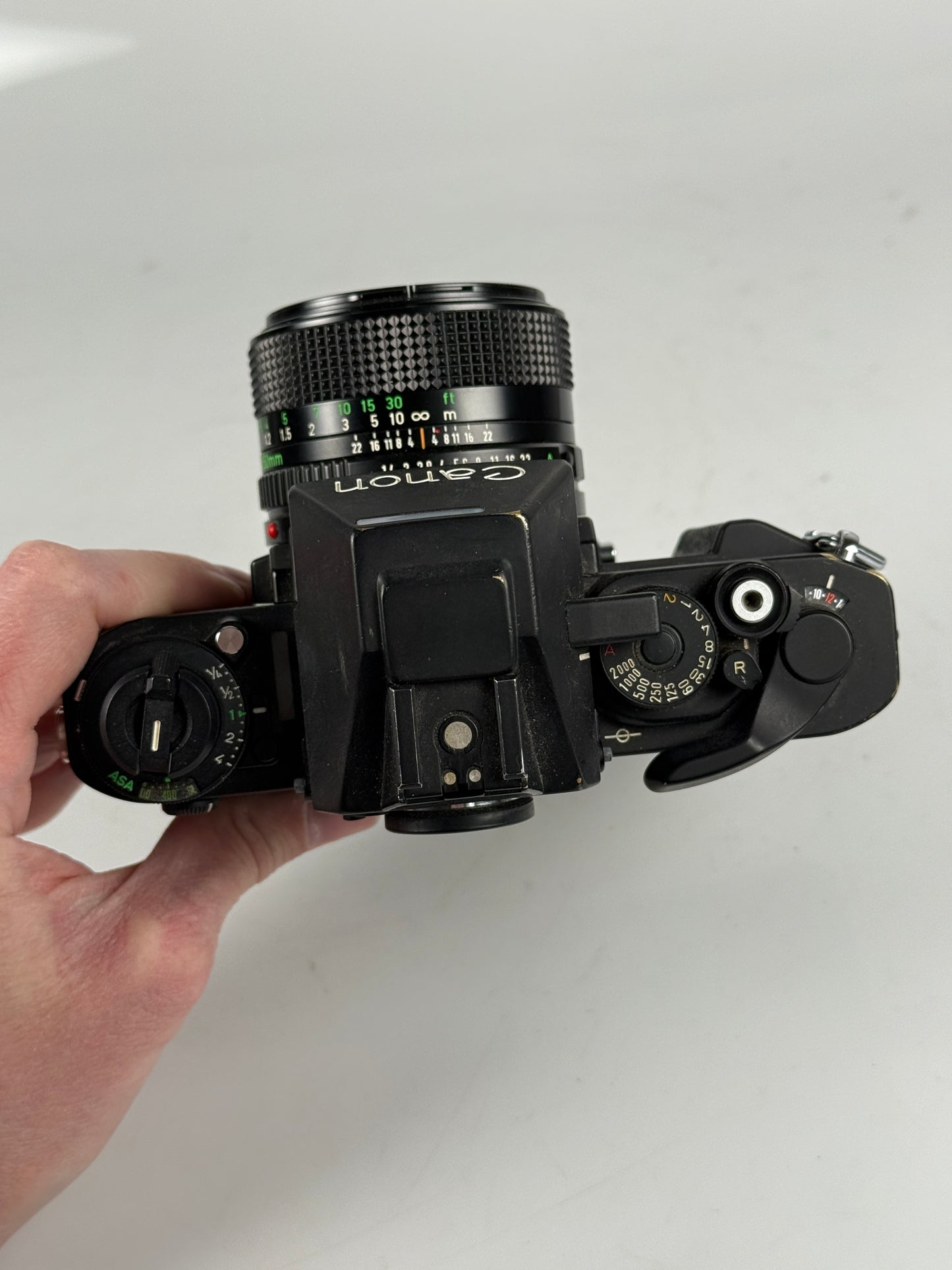 Canon NEW F-1 N 35mm SLR Film Camera black Body AE Finder w/ 50mm f1.4 FD