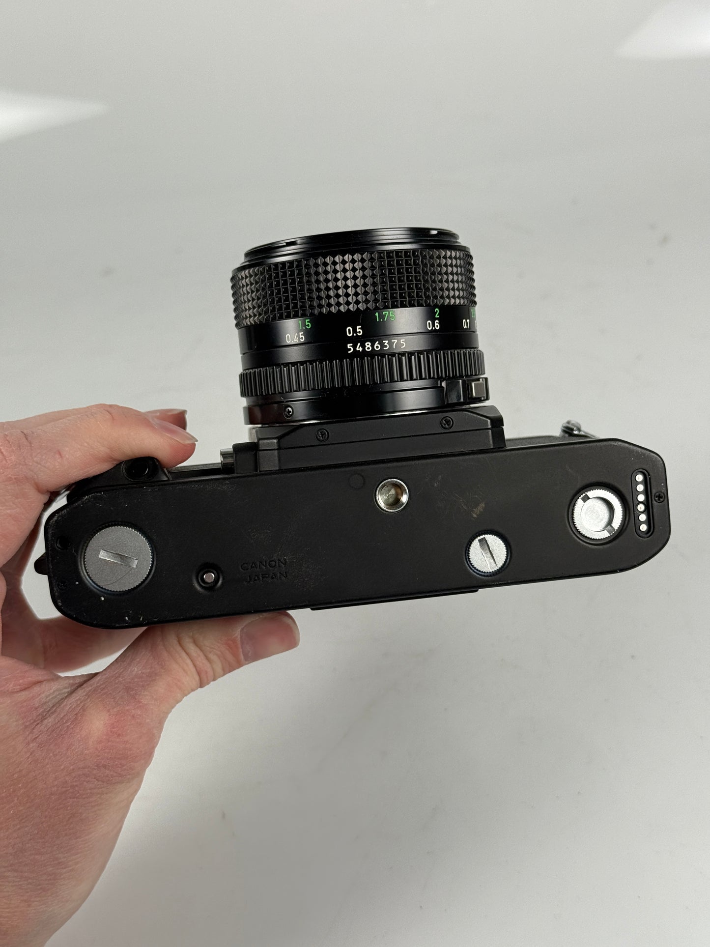 Canon NEW F-1 N 35mm SLR Film Camera black Body AE Finder w/ 50mm f1.4 FD