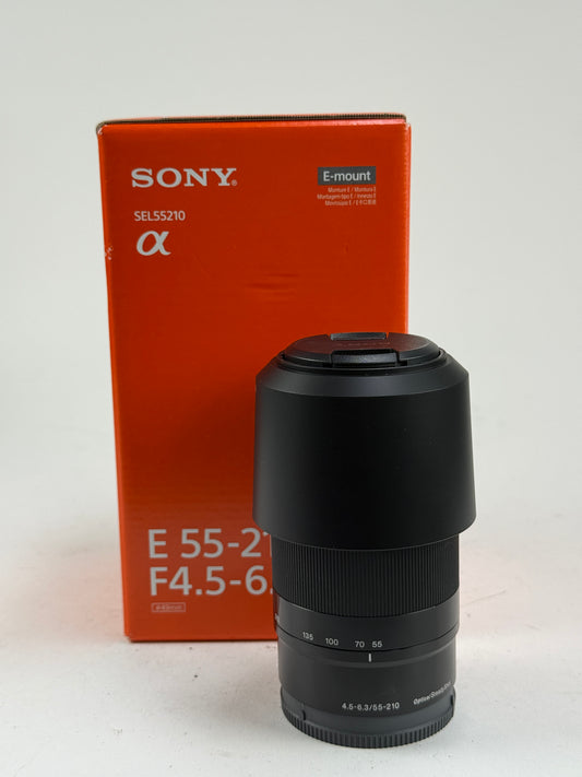 Sony SEL55210 55-210mm F4.5-6.3 OSS E Mount Lens black