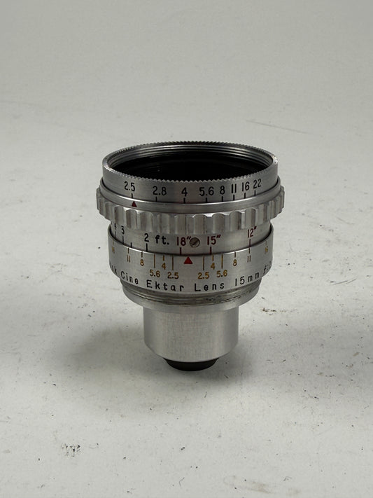 Kodak Cine Ektanon 15mm f2.5 S Mount Camera Lens